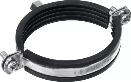 ЗУБР 3, М8/М10, цинк, 10 шт, трубный хомут с гайкой (37880-87-94) купить в Сургуте