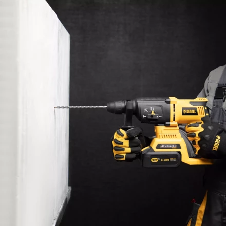 Бур по бетону Denzel, 6 x 210 мм, двойная спираль, три пылеотводящие кромки, 705007 купить в Сургуте