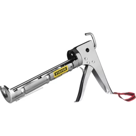 STAYER &quot;PROFESSIONAL&quot;. Пистолет для герметика, полукорпусной, хромированный, зубчатый шток, 310мл 0662 купить в Сургуте