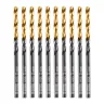 Сверло по металлу, 3 мм, HSS-Tin, Golden Tip, 10 шт. Denzel 717205 купить в Сургуте