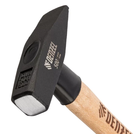 Молоток слесарный, 500 г Denzel, кованый квадратный боек, буковая рукоятка, 10429 купить в Сургуте