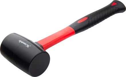 Киянка резиновая, 680 г, черная резина, фибергласовая рукоятка MATRIX 11193 купить в Сургуте