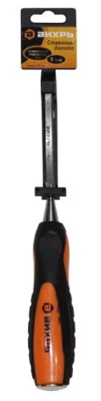 Стамеска-долото 8мм двухкомпонентная усиленная рукоятка CrV Вихрь купить в Сургуте