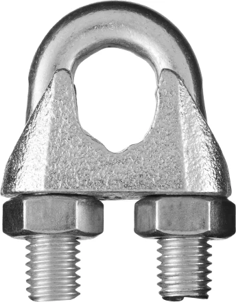 Зажим троса DIN 741, оцинкованный, 16мм, 10 шт, STAYER Master 30535-16 30535-16 купить в Сургуте