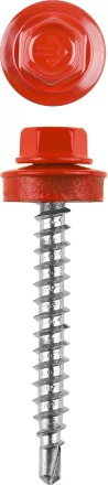 Саморезы ЗУБР окраш., RAL 3003 рубин.-красн., для крепл. кров. матер. к дерев. обреш., 4.8x60мм, 200шт 4-300315-48-060-3003 купить в Сургуте