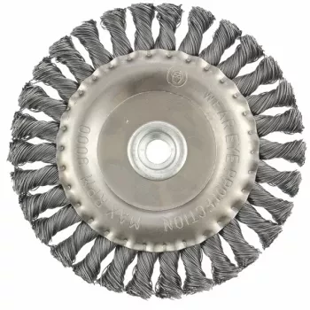 Щетка для УШМ 150 мм, М14, плоская, крученая  проволока 0,5 мм  MATRIX 74641 купить в Сургуте