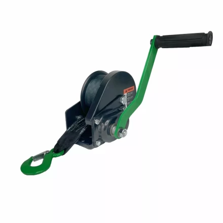 Лебедка ручная барабанная с тормозом HITCH HWB 500 500 кг лента 10 м (SZ073181) купить в Сургуте