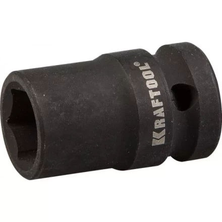Торцовая головка KRAFTOOL &quot;INDUSTRIE QUALITAT&quot; ударная (1/2&quot;), FLANK, Cr-Mo, фосфатированная, 13 мм 27940-13_z01 купить в Сургуте