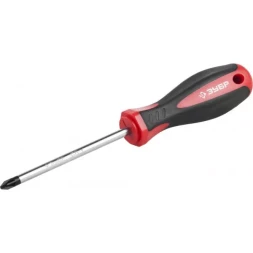 Отвертка ЗУБР &quot;МАСТЕР&quot;, Cr-v, эргономичная двухкомпонентная рукоятка, PZ2x100мм 25063-2-100_z02