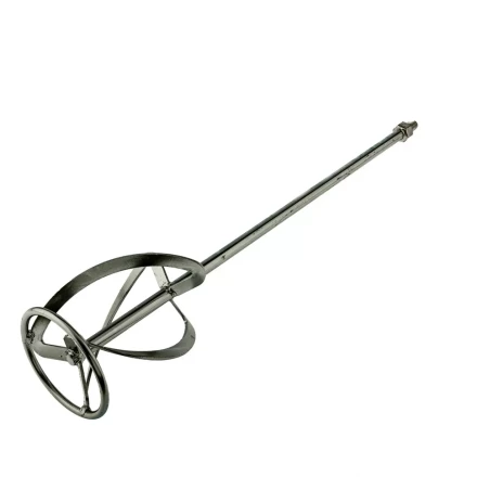 Насадка для миксера Сибртех 848947 , для тяжелых растворов, 120 х 590 мм, оцинкованная, хвостовик резьба М14 купить в Сургуте