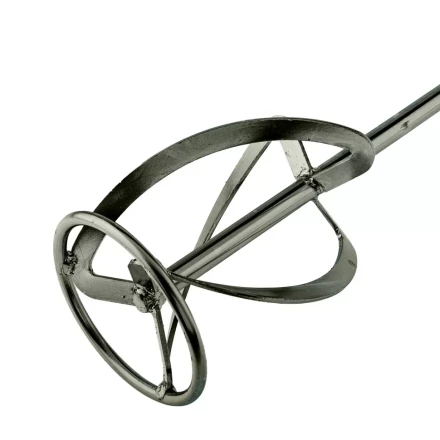 Насадка для миксера Сибртех 848947 , для тяжелых растворов, 120 х 590 мм, оцинкованная, хвостовик резьба М14 купить в Сургуте