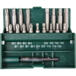 Набор бит "EXPERT", KRAFTOOL 26131-H18, с магнитным адаптером в бит-боксе, 18 предметов 26131-H18