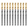 Сверло по металлу, 4 мм, HSS-Tin, Golden Tip, 10 шт. Denzel 717209 купить в Сургуте