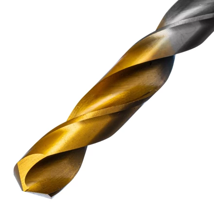 Сверло спиральное по металлу Denzel, 11 х 195 мм, Р6М5, Golden Tip, удлиненное 718264 купить в Сургуте