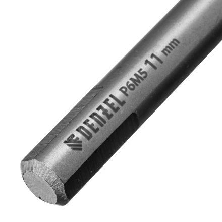 Сверло спиральное по металлу Denzel, 11 х 195 мм, Р6М5, Golden Tip, удлиненное 718264 купить в Сургуте