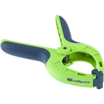 Струбцина клещеобразная 3-3/16 пластиковый корпус двухкомпонентные рукоятки усиленная пружина 82 мм Сибртех 20788 купить в Сургуте