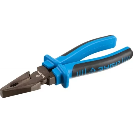 Плоскогубцы комбинированные ЗУБР эксцентриковое расположение шарнира, особостойкое спец. покрытие Н12Х1 (никель/хром), двухкомп рукоятки, 180мм 2201-1-18_z01 купить в Сургуте