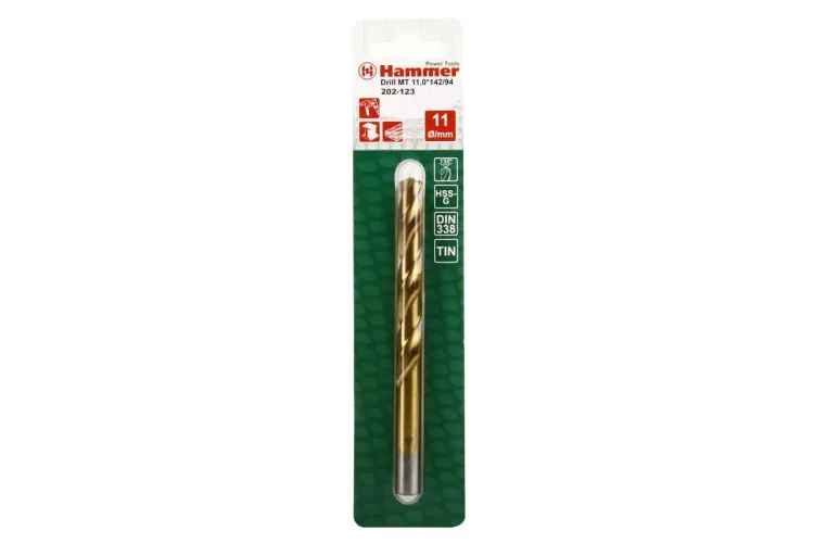 Сверло по металлу HAMMER Ф11х142мм (DR MT 11,0мм*142/94мм) купить в Сургуте