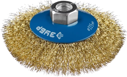 ЗУБР &quot;ПРОФЕССИОНАЛ&quot;. Щетка коническая для УШМ, витая латунированная стальная проволока 0,3мм, 115ммхМ14 35267-115_z02 купить в Сургуте