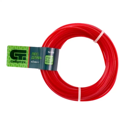 Леска для триммера квадратная, 2.0 мм х 15 м, Россия Сибртех 961555 купить в Сургуте