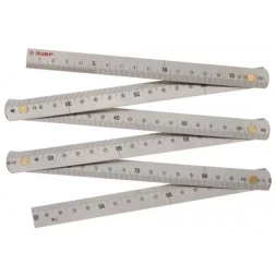 Метр ЗУБР &quot;ЭКСПЕРТ&quot; складной, усиленный, нержавеющая сталь, 1м 3423-1