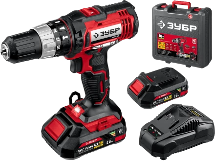 Дрель-шуруповерт ударная, 2 АКБ С1-18 (2 Ач), в кейсе ДШУ-185-22 серия «МАСТЕР» купить в Сургуте