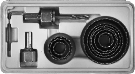 Набор STAYER &quot;MASTER&quot;: Коронки по дереву, d=11, 22, 29, 32, 35, 38, 44, 51, 64мм, 11шт 29600-H11 купить в Сургуте