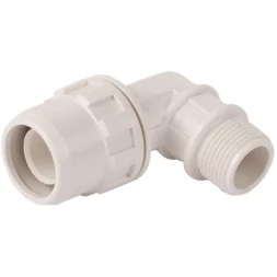 Муфта ЗУБР &quot;ШиреФит&quot; соединительная угловая 90°, &quot;штуцер с гайкой - внешняя резьба&quot;, 32мм-1&quot; 51465-32-1