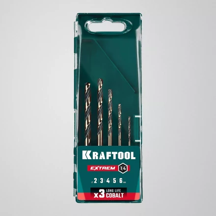 Набор сверл по металлу, хвостовик НЕХ-1/4, сталь М35-Со5% 29652-H5 купить в Сургуте