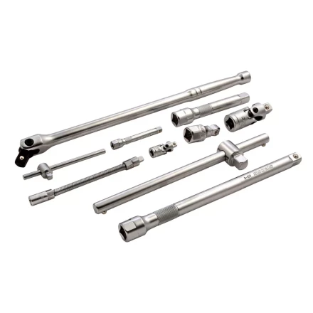 Набор инструментов 115 предметов, 120 зубьев, CrV, 1/4&quot;, 1/2&quot; Gross 14152 купить в Сургуте