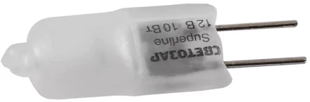Лампа галогенная СВЕТОЗАР капсульная, матовое стекло, цоколь G4, диаметр 9мм, 10Вт, 12В SV-44761-M купить в Сургуте