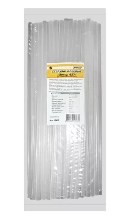 Стержень клеевой 7х300мм ЭНКОР 437 80 шт 50437 купить в Сургуте