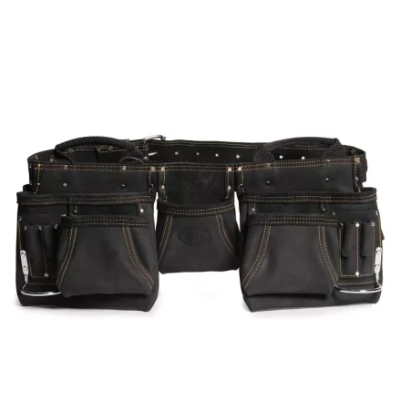 Сумка-пояс монтажника кожаная СК-12 премиум-серия «DEAD BULL» КВТ купить в Сургуте