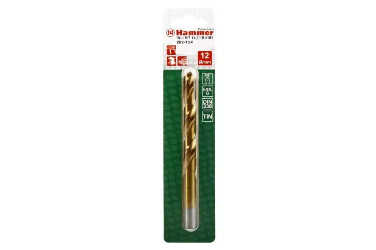 Сверло по металлу HAMMER Ф12х151мм (DR MT 12,0мм*151/101мм) купить в Сургуте