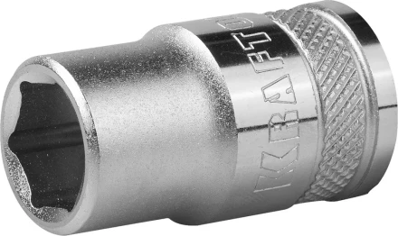 Торцовая головка KRAFTOOL &quot;INDUSTRIE QUALITAT&quot;, Cr-V, FLANK, хромосатинированная, 1/2&quot;, 13 мм 27805-13_z01 купить в Сургуте