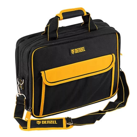 Сумка для инструмента, 400х170х300 мм, 3 отделения, 28 карманов, наплечный ремень// Denzel 90295 купить в Сургуте