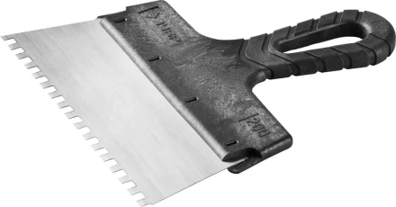 Шпатель ЗУБР &quot;СТАНДАРТ&quot; фасадный, стальное полотно, 200мм, зуб 6х6 10053-20 купить в Сургуте