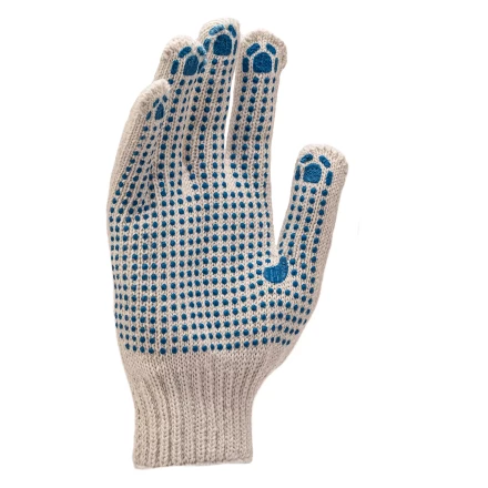 Перчатки трикотажные, с 2хПВХ точкой, 7 класс// Россия 67824 купить в Сургуте