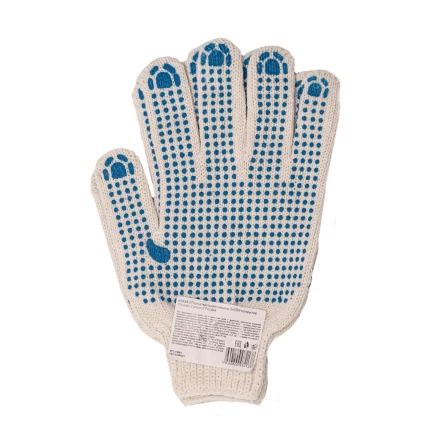 Перчатки трикотажные, с 2хПВХ точкой, 7 класс// Россия 67824 купить в Сургуте