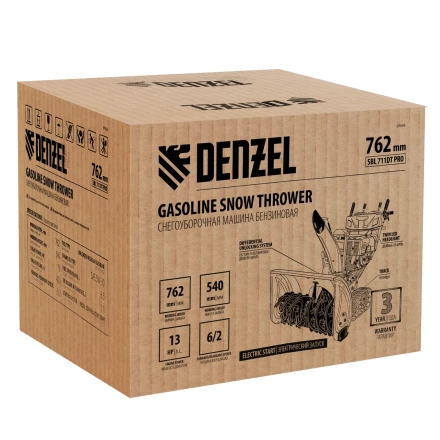 Бензиновая снегоуборочная гусеничная машина SBL 711DT PRO Denzel 97656 купить в Сургуте