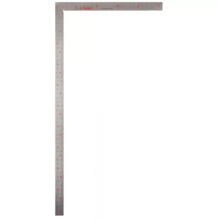 Угольник ЗУБР &quot;ЭКСПЕРТ&quot; столярный нерж. сталь, шкала: шаг 1 мм, гравированная, 500 х 250 мм 34350-50 купить в Сургуте