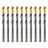 Сверло по металлу Denzel, 6 мм, HSS-Tin, Golden Tip, 10 шт. 717215 купить в Сургуте