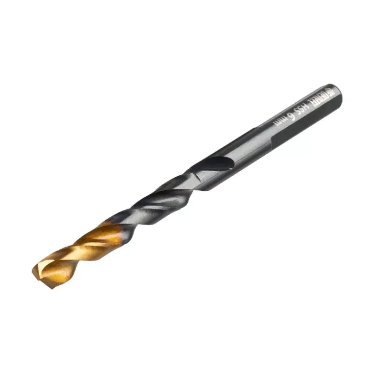 Сверло по металлу Denzel, 6 мм, HSS-Tin, Golden Tip, 10 шт. 717215 купить в Сургуте