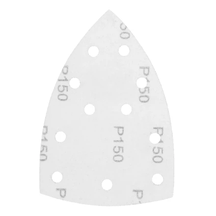 Треугольник абразивный на ворc. подложке под &quot;липучку&quot;, перф., P 150, 150х150х100 мм, 5 шт. Denzel 738637 купить в Сургуте