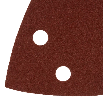 Треугольник абразивный на ворc. подложке под &quot;липучку&quot;, перф., P 150, 150х150х100 мм, 5 шт. Denzel 738637 купить в Сургуте
