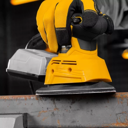 Треугольник абразивный на ворc. подложке под &quot;липучку&quot;, перф., P 150, 150х150х100 мм, 5 шт. Denzel 738637 купить в Сургуте