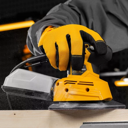 Треугольник абразивный на ворc. подложке под &quot;липучку&quot;, перф., P 150, 150х150х100 мм, 5 шт. Denzel 738637 купить в Сургуте