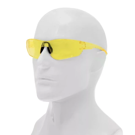Очки защитные открытые Denzel 89199, поликарбонатные, желтая линза купить в Сургуте