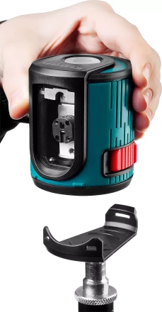 Нивелир лазерный линейный CL 20, сверхъяркий, KRAFTOOL 34700, двухлучевой, 20м, IP54, точн. 0,2 мм/м 34700 купить в Сургуте