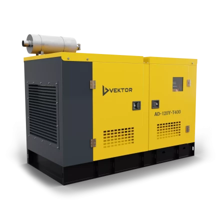 Дизельный генератор Vektor AD-120Y-T400 в шумозащитном кожухе купить в Сургуте
